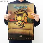 3D Аниме Doraemon, постер из крафт-бумаги, настенное украшение, картина для домашней комнаты 50.5x35cm