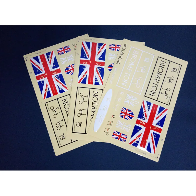 1 комплект наклейки на раму велосипеда Ретро Флаг для Brompton|Наклейки велосипед| |