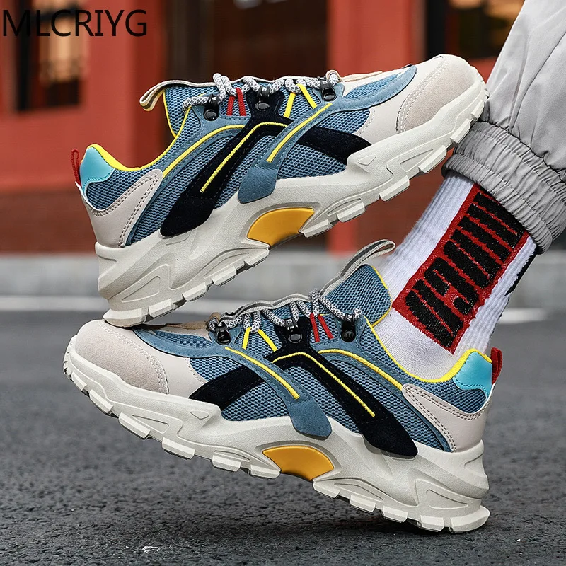 Thick-soled sneakers men's wear-resistant vulcanized shoes boy brand running men tennis superstar | Обувь