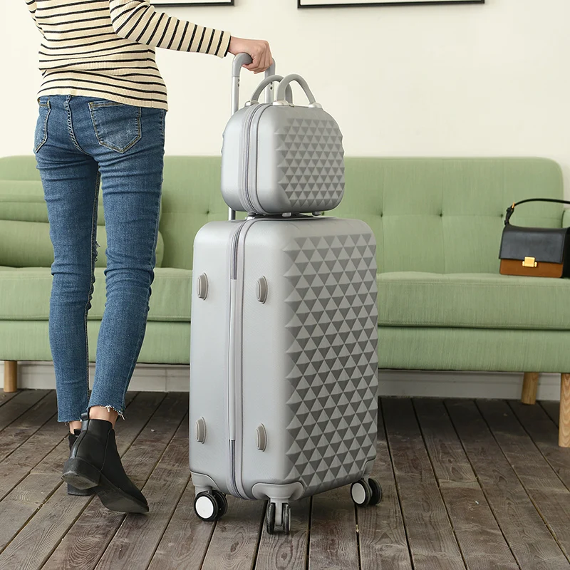 Firstmeet милый комплект чемоданов на колесиках для женщин чемодан девочек розовый