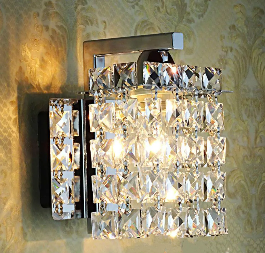 Классическая хрустальная люстра настенный светильник золотой кристаллический