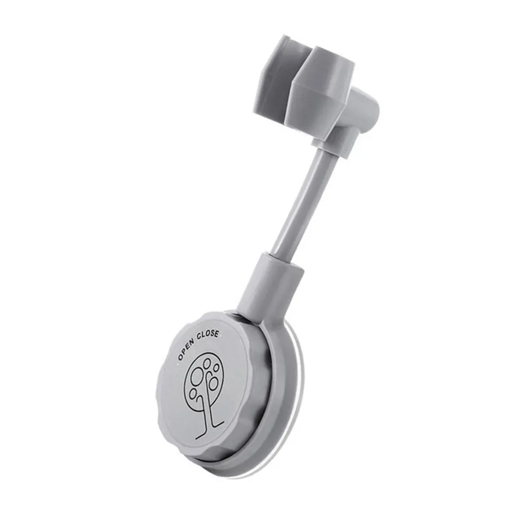 

1pc Universal Shower Head Holder Base With Spout 360 Degree Rotation No Drilling Bathroom Shower Holder