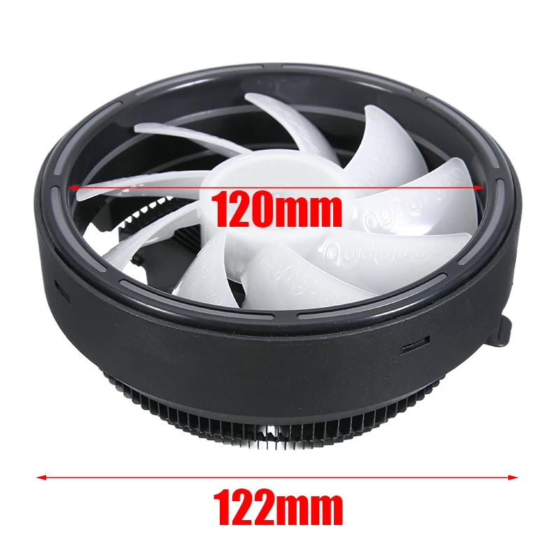 New Arrival 1pc RGB LED CPU Cooler Fan Heatsink for Intel LGA1156 1155 1151 1150 775 AMD4 3+ 3 2+ FM2+ 2 1 Socket | Компьютеры и офис