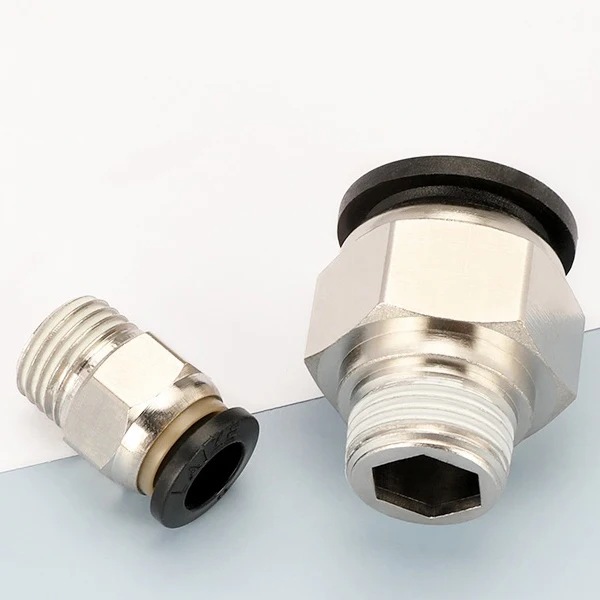 Пневматическая трубка шланга 10 мм 12 6 8 4 1/4 дюйма 1/2 1/8 3/8 с наружной резьбой быстрое