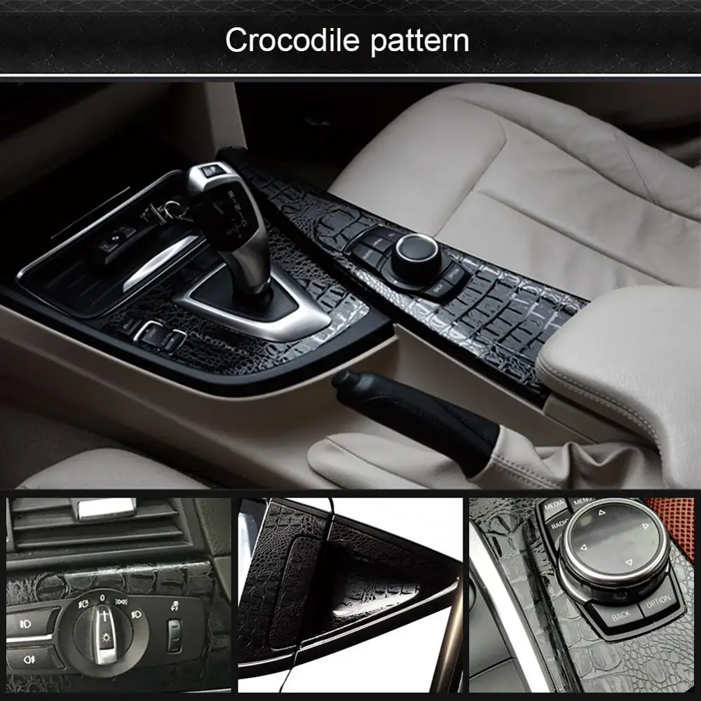 Стикер для салона автомобиля s стикер пленка стилизации кожи под крокодила