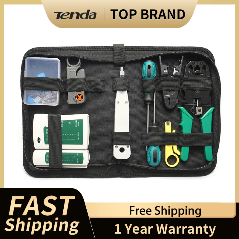 Lan тестер 14 шт./компл. LAN RJ45 Обжимные Щипцы портативный набор инструментов для