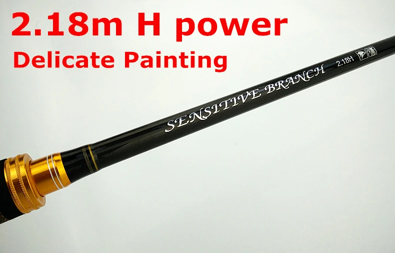2,18 м литая Удочка с длинной ручкой с линейкой 50 см H power fast action приманка 15-30 г углеродная Приманка Удочка вес 190 г