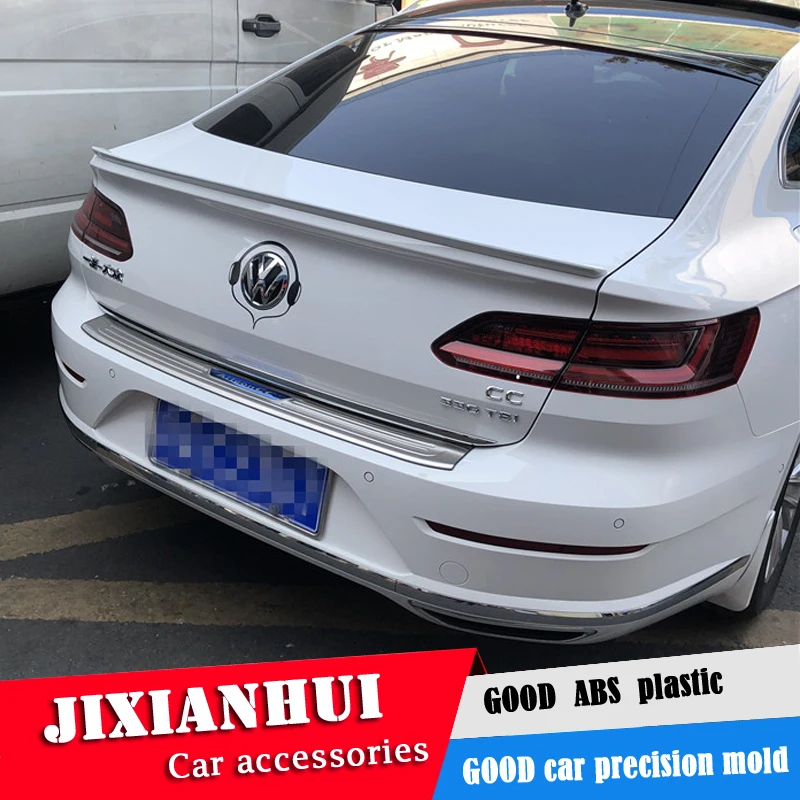 Спойлер для CC 2019 Volkswagen спойлер из АБС пластика цвет заднего крыла автомобиля