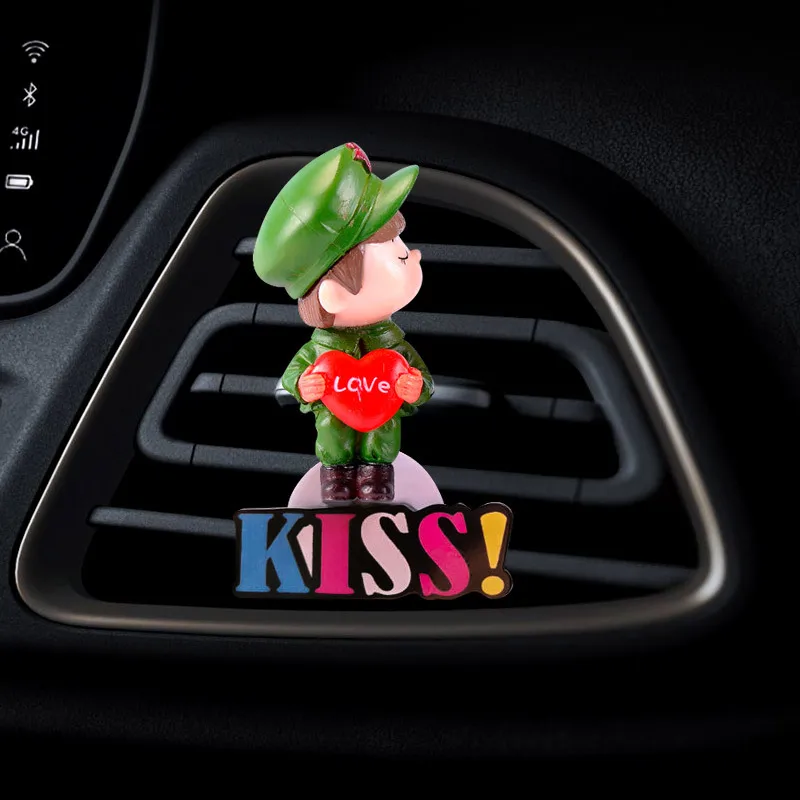 Креативный парный автомобильный парфюм освежитель воздуха вентиляторный в