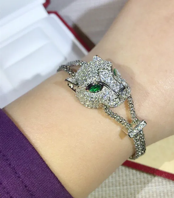 Популярные Брендовые вечерние ювелирные изделия фианит подвеска с пантерой