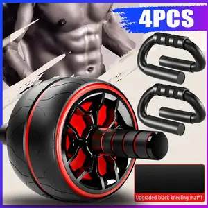 Оборудование для тренировки мышц домашний фитнес оборудование брюшной полости силовое колесо Ab ролик с наколенником гимнастический роликовый тренажер