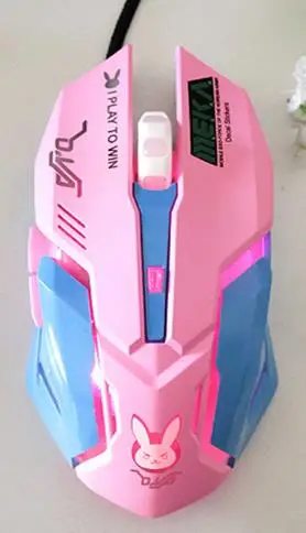 DVA Pink Zienstar розовая оптическая прекрасная проводная USB мышь с белой подсветкой, 3200 dpi для Macbook, компьютера, ПК, ноутбука, подарок на день Святого Валентина - Цвет: DVA Pink
