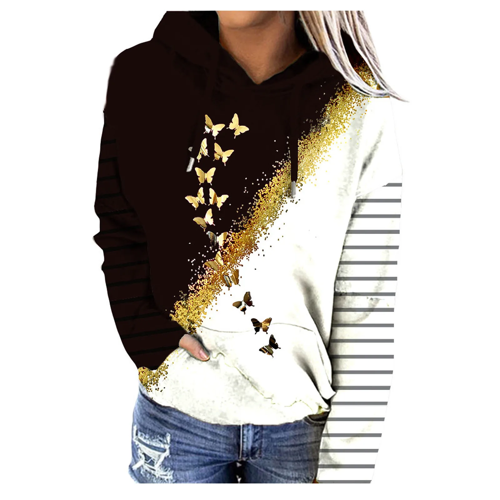 

Women Sweetshirts Hoodie Womens Autumn Long Sleeve Print Long Sleeve O-neck Casual Teenager Sweatshirts Vetement Femme 2021