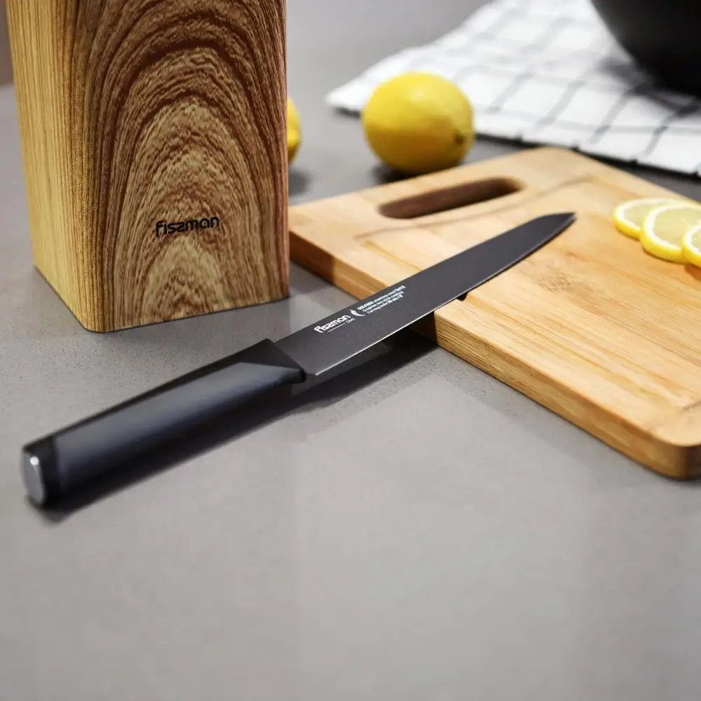 Fissman Golfada серия Janpanese 3Cr13 Стальные Кухонные ножи Santoku нож для стейка шеф
