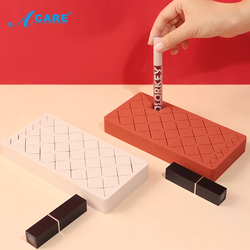 Органайзер для макияжа стенд косметики силиконовая коробка хранения губной