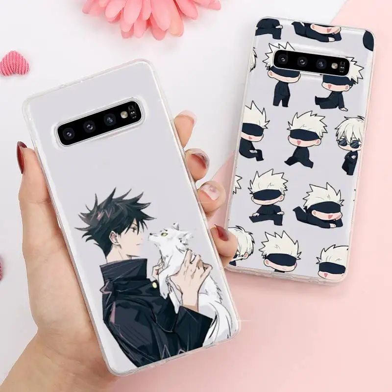 

Jujutsu Kaisen anime Phone Case Transparent For Samsung Galaxy A S Note J 5 8 51 2016 Prime 20 Ultra 6 7 Edge PLUS 21