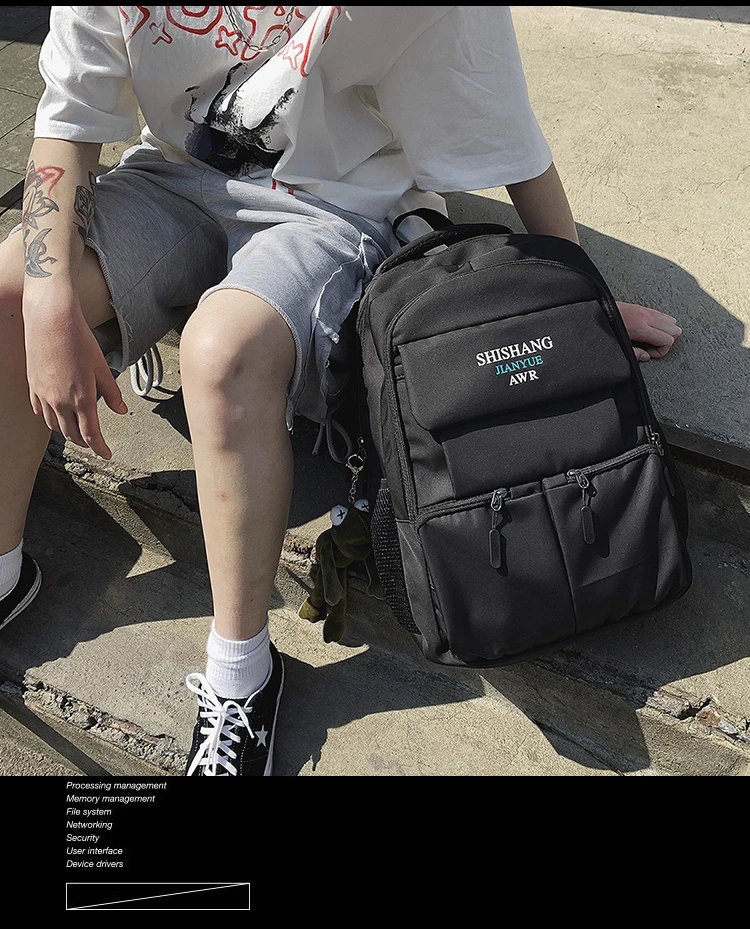 

PB2454 High-value Japanese campus large-capacity backpack