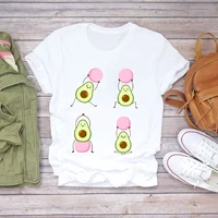 new avocado shirt vegan t shirt women harajuku kawaii short sleeve t shirt 90s korean style t shirt fashion top tees female