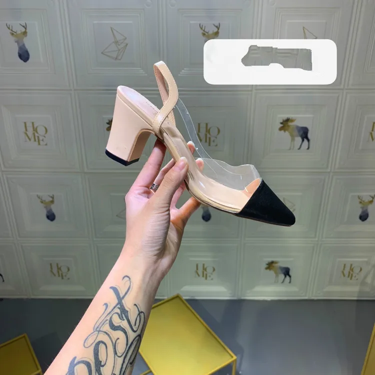 2019 г. новые модные разноцветные женские босоножки Обувь на блочном каблуке