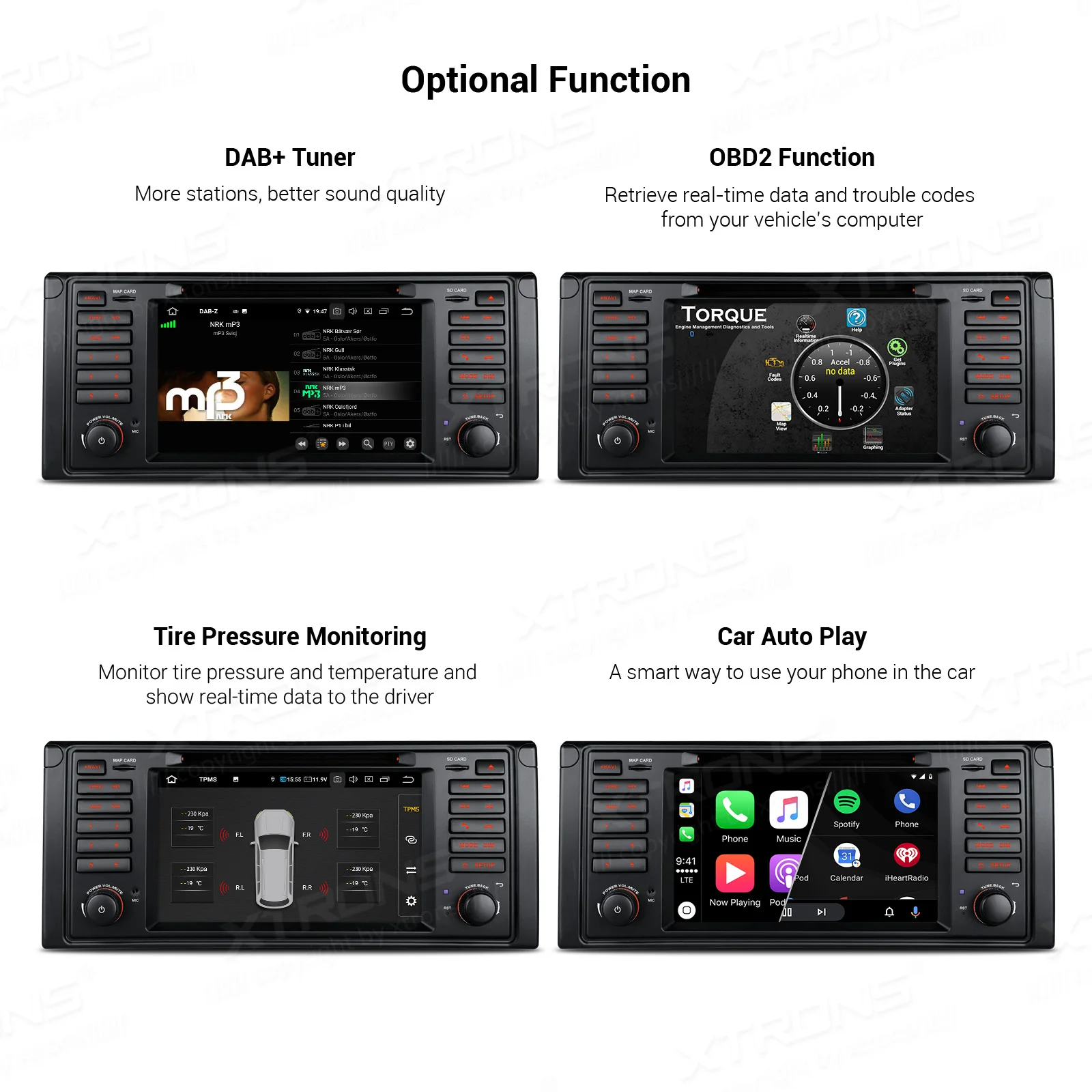 Автомобильный DVD-плеер XTRONS плеер на Android 10 0 с 7 &quotэкраном GPS OBD TPMS Wi-Fi для BMW E39 M5 1999 2000