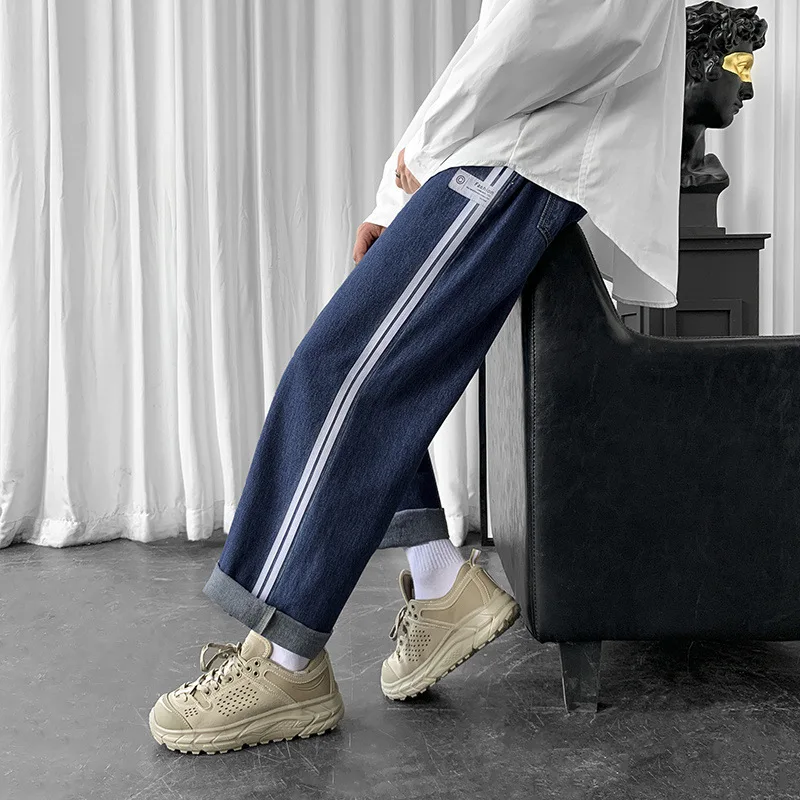 

Jeans Men's Autumn Fashion Brand Korean Ankle Full With Loose Casual Ankle Pants