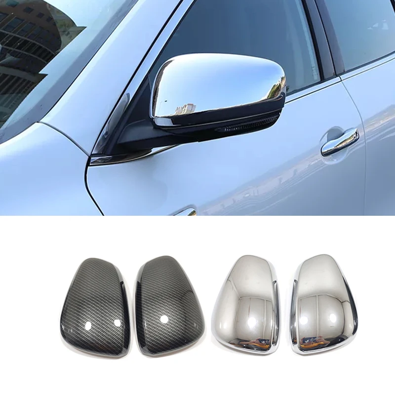 

For Renault Kadjar Koleos Samsung QM6 ABS Chrome/Carbon Car Rearview Side door turning Mirror Cover trim 2016-2019 accessories
