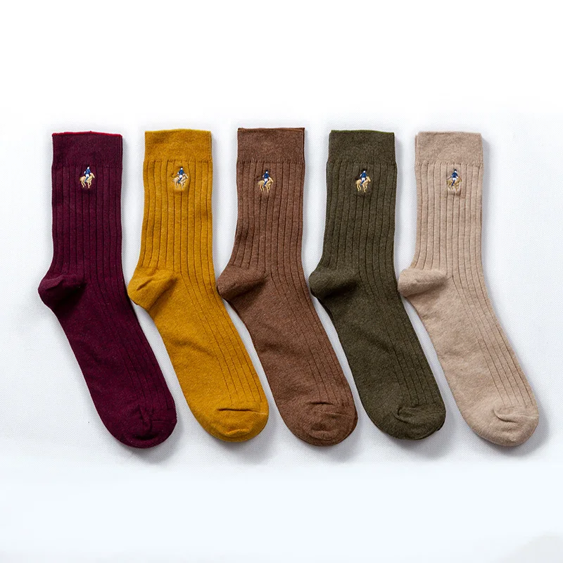 PIER POLO Cotton Sock Warm High Quality Men Dress Socks Calcetines Hombre Socks Business Winter Men gifts size39-44 sokken 5pair