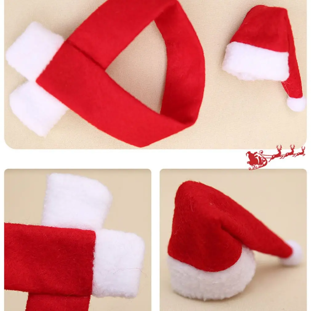 Рождественские украшения для шарфов и шляп аксессуары бутылок вина шампанского