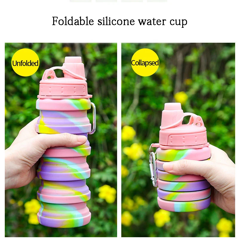 Silicone Travel Cup Telescopic Collapsible Drinking Tea Retractable Folding Coffee Outdoor Sports Tour Camping Water | Дом и сад