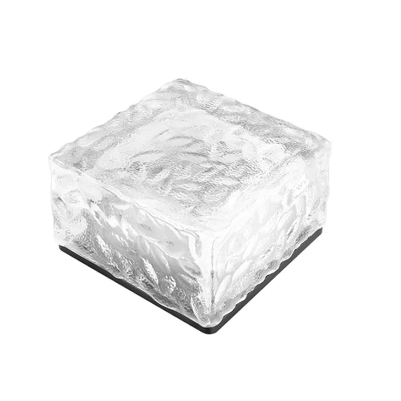 OUFULA солнечные подземные светильники 4LED ледовые кирпичные огни домашние