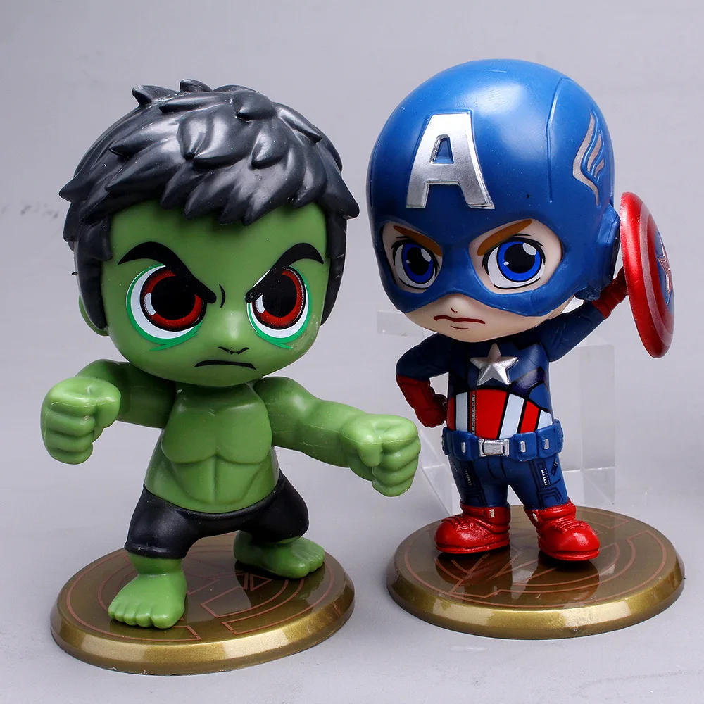 

Marvel Original Iron Man Action Figure Cartoon Disney Captain America Thor Hulk PVC Model Doll Collection Figurine Kid Toys Gift