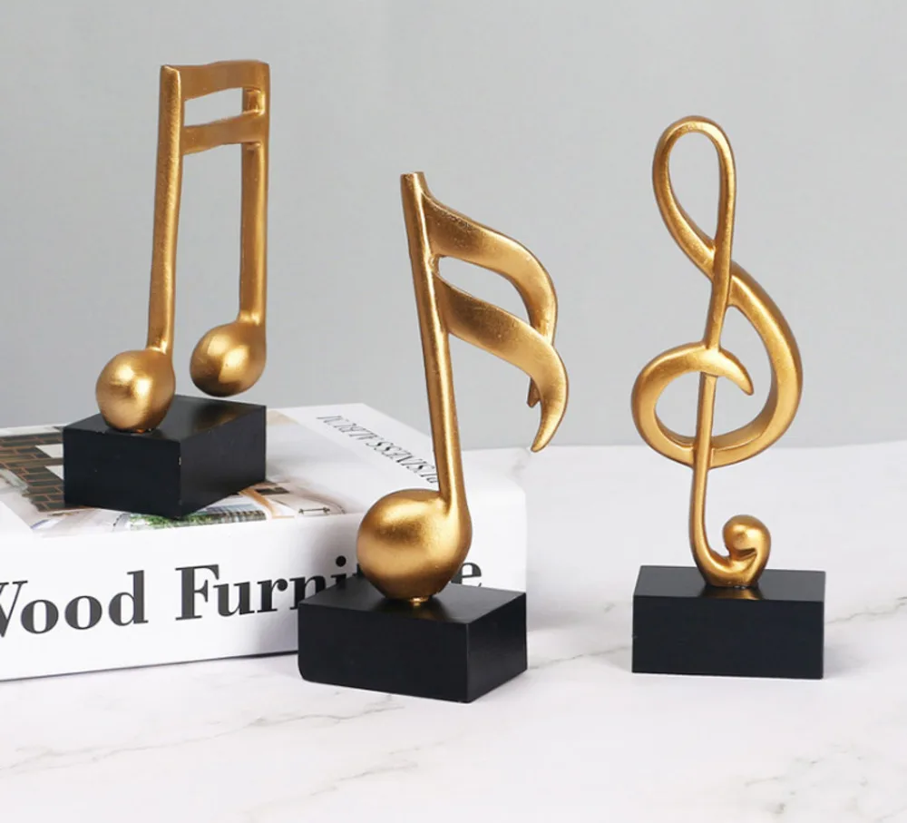 Музыкальная скульптура статуэтка музыкальных нот домашнее пианино подарки