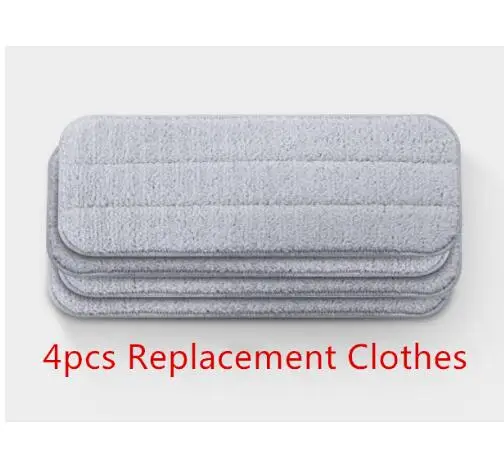 4pcs Replace cloth Xiaomi Mijia Smart Deerma спрей для воды Швабра 360 Вращающаяся Чистящая тканевая головка деревянный пол керамическая плитка Швабра инструменты для сухой чистки - Цвет: 4pcs Replace cloth