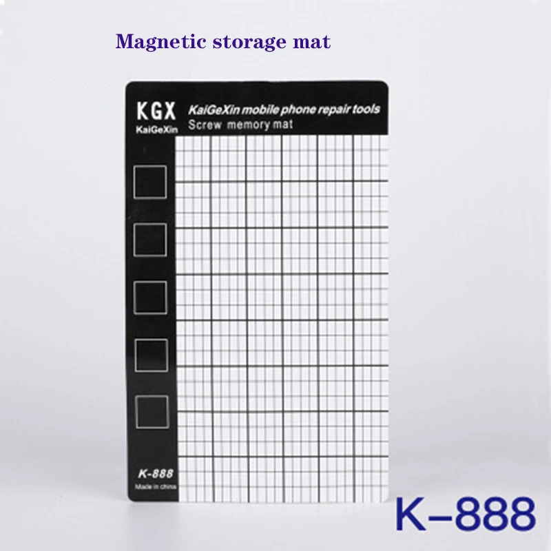 

KGX Universal Magnetic Screw Memory Pad Storage Pad Disassembly Machine Repair Work Mat Iphone Magnetic Work Mat