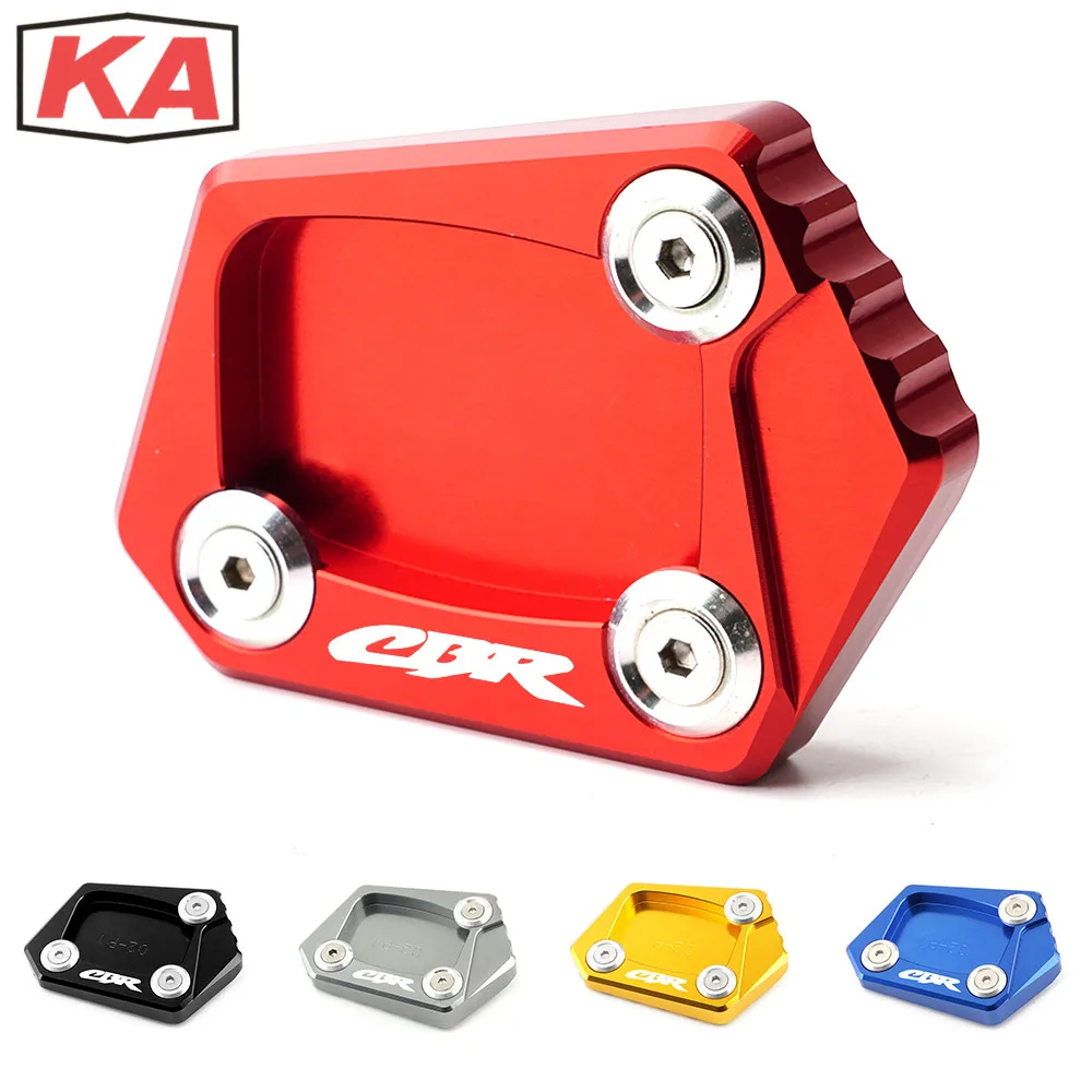 

For Honda CBR250R CBR205F CBR300R CBR500R CBR600F CBR 650F 600RR Motorbike Sidestand Kickstand Foot Plate Pad Enlarge Extension