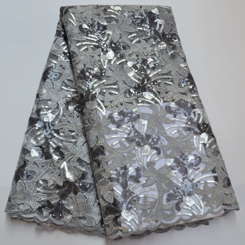 Африканский кружевной тюль с пайетками ткань 2020 нигерийское французское