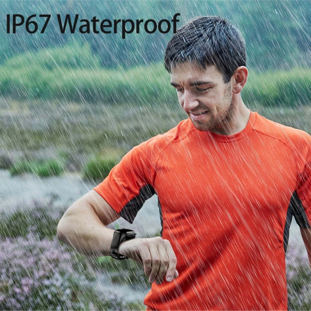 2-в-1 Беспроводной Bluetooth наушники монитор сердечного ритма многофункциональные