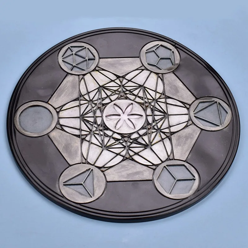 

Transparent Silicone Mould Dried Flower Resin Decorative Craft DIY Magic Circle Coaster Mold epoxy resin molds for jewel