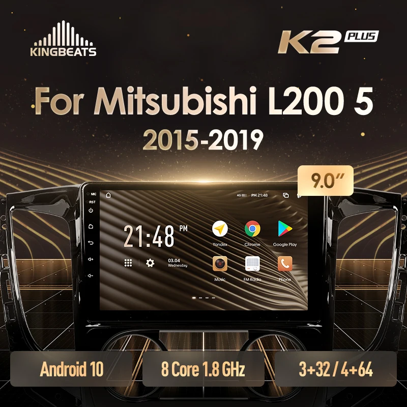 KingBeats штатное головное устройство For Mitsubishi L200 5 2015 2019 GPS Android 10 автомагнитола на