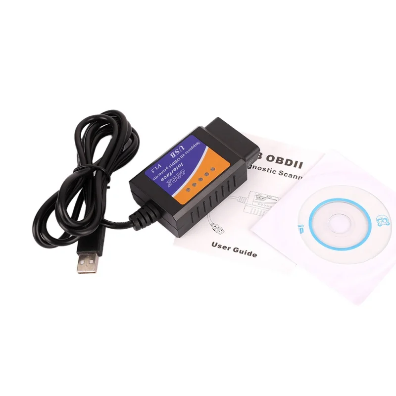 Новый V04HU 1 USB V1.5 OBD2 автомобильный диагностический интерфейс сканер ELM 327 V 5 OBDII