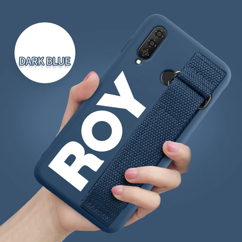 Blue Ручной ремешок чехол для Xiaomi mi 9 SE 8 Pro Lite 6X A3 A2 A1 9T CC9 Max 2 3 Red mi K20 Примечание 10 7 6 mi x 2S чехол матовый Силиконовый чехол - Цвет: Blue