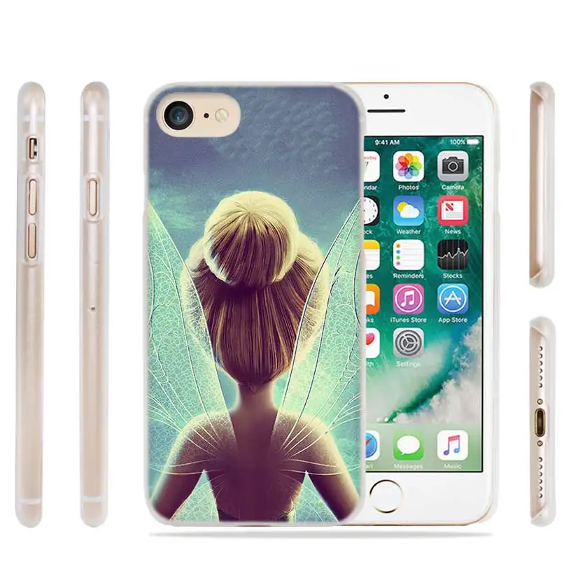 PlusPeter Pan Wendy Tinkerbell модный прозрачный чехол для iPhone XI R XS Max XR X 4S 5s SE 6 6s 7 8 Plus