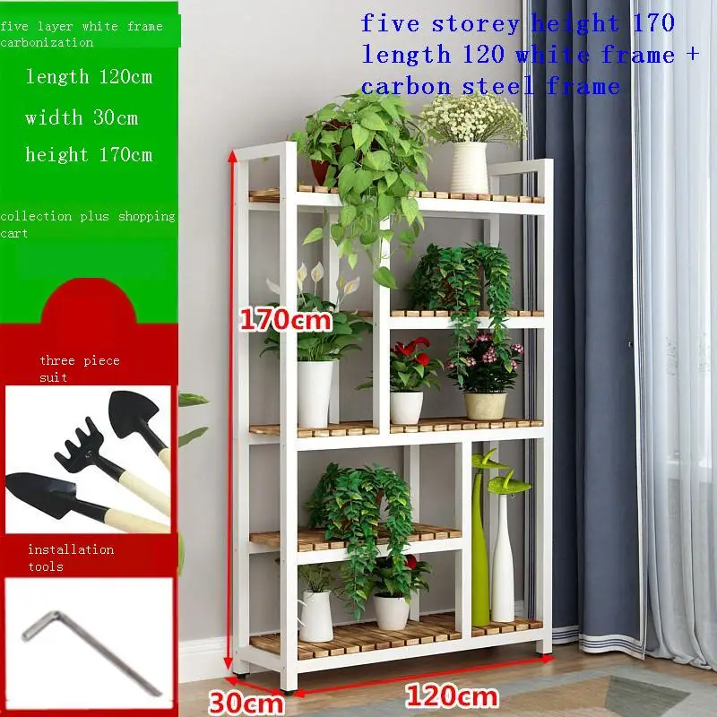 

Rak Bunga Etagere Pour Plante Living Room Terraza Mueble Para Plantas For Dekoration Shelf Outdoor Stojak Na Kwiaty Flower Stand