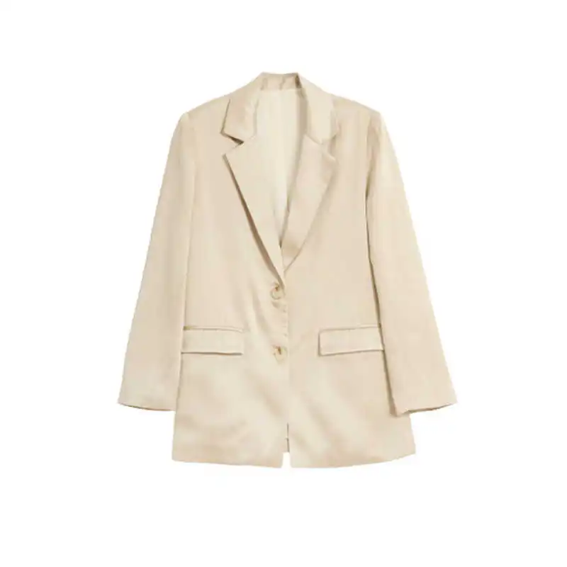 

LANMREM Loose Fit Women's Jackets 2021 Sleeveless Blazer Woman Puff Sleeve Jacket Autumn New Arrive Cellulose Acetate 2K2346