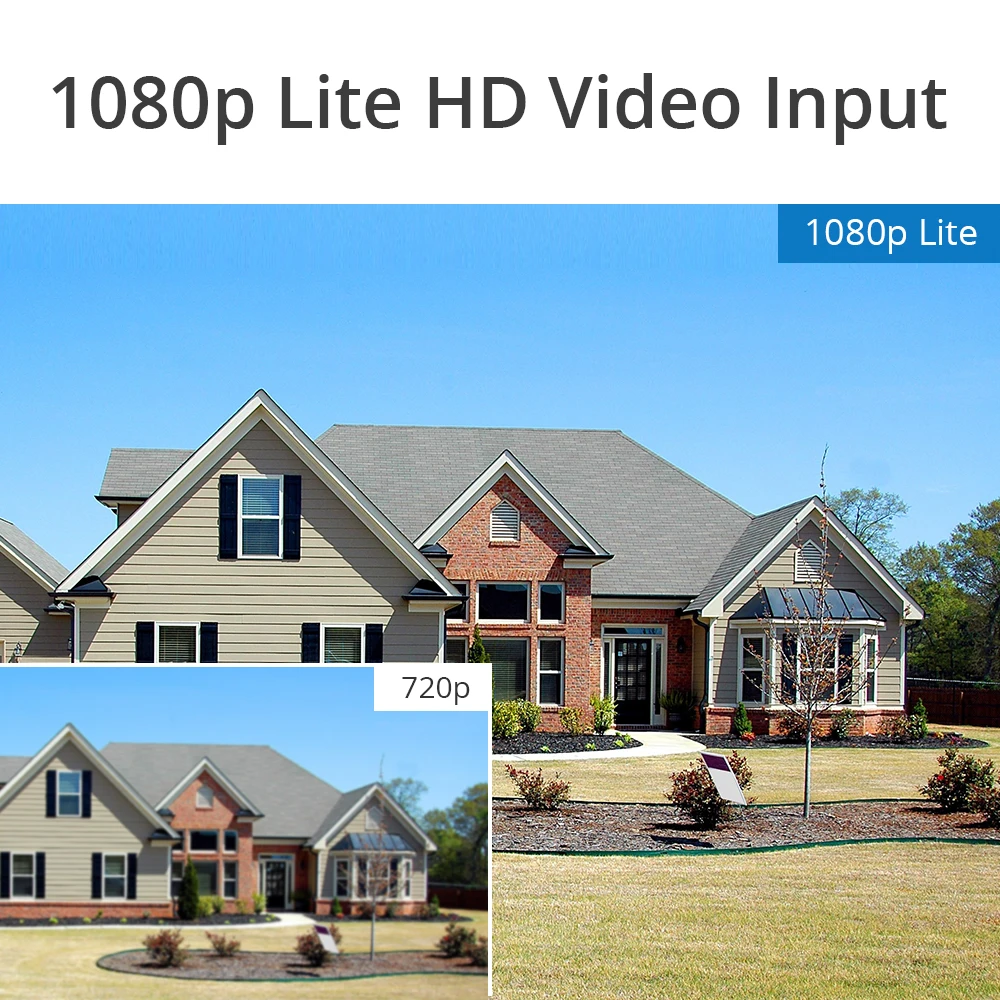 Купить 4-канальный 5-в-1 видеорегистратор SANNCE 1080N, гибридная 4-канальная охранная камера видеонаблюдения с поддержкой AHD, TVI, CVI, CVBS IP-камер