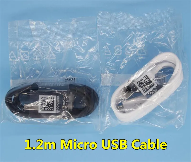 Оригинальный кабель Micro USB 10 шт./лот для передачи данных 1 2 м быстрой зарядки Sam sung S6