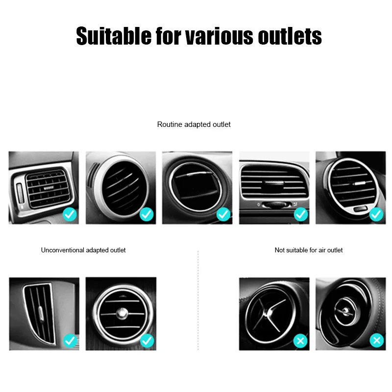 1pc car phone holder air vent mount fast charging wireless charger holder for iphone samsung new arrival free global shipping
