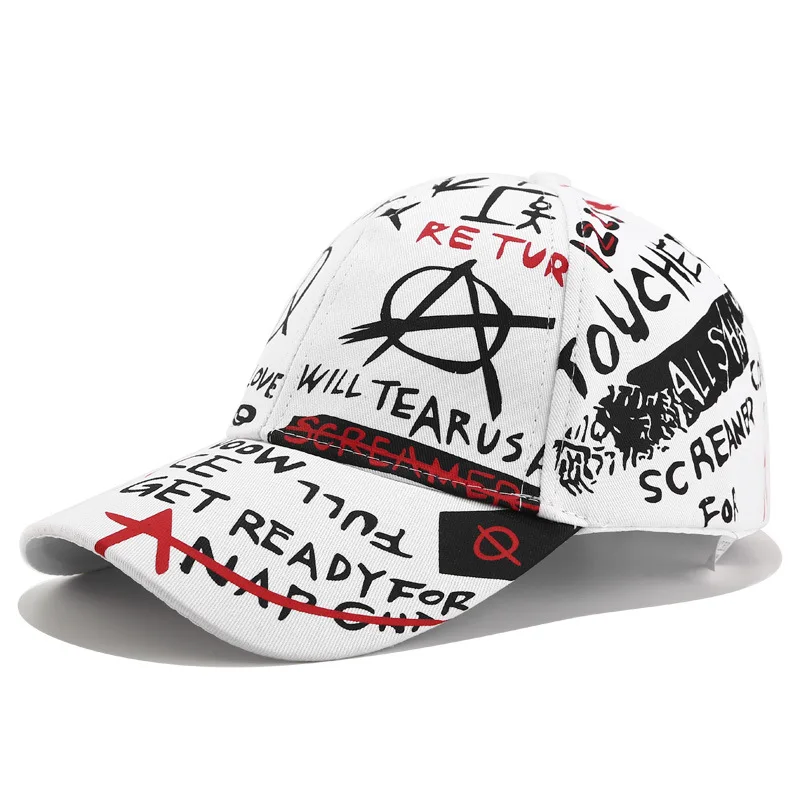 RoxCober 100% Cotton Graffiti baseball cap Snapback Hat Summer Cap Hip Hop Fitted Hats For Men Women Bone gorra hombre caps | Аксессуары