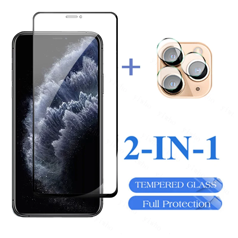 

Screen Protectors For iPhone 11 Pro Max 13 12 Pro Max Full Cover Protective Glass for iPhone 13 Mini XR Xs Max Lens Camera Film