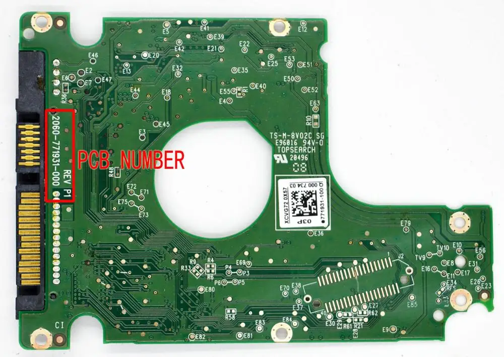 Материнская плата HDD PCB 2060 771931 000 REV P1 для WD 2 5 SATA восстановление данных жесткого